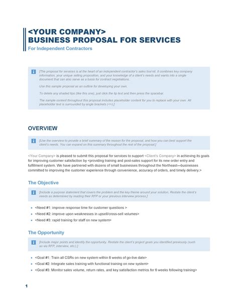 A Business Proposal .